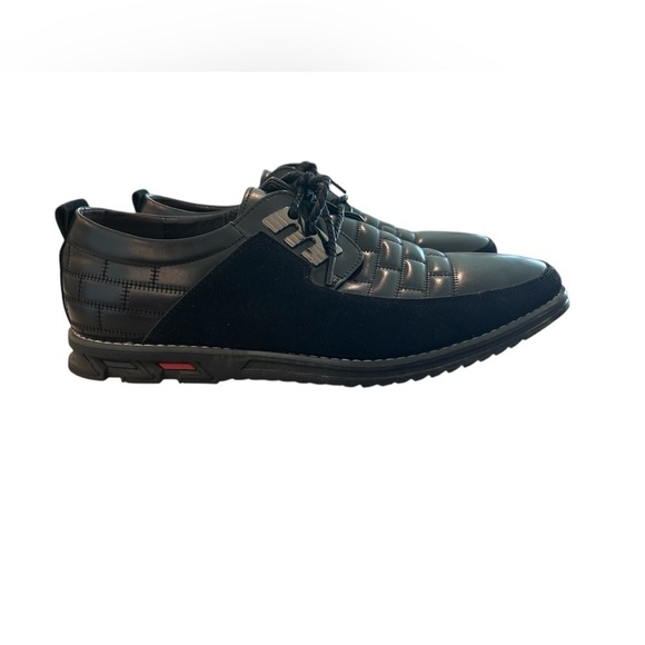 Gatsby Oxford Derby Orthopedic Leather Shoes Size US 11.5 Europe 45 Black 898 - Picture 2 of 11